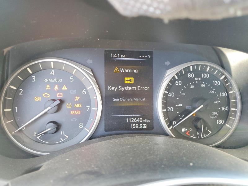 2018 Infiniti Q50 VIN JN1CV7AP8JM240753 COPART salvage auction — FRONT END, Ca - Salvage Certificate, sold $725 on 2026-07-13 (photo 9)