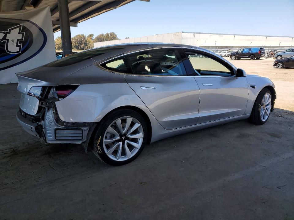 2018 Tesla Model 3 VIN 5YJ3E1EB7JF069253 COPART salvage auction — FRONT END, Ca - Salvage Certificate, sold $7,000 on 2026-07-28 (photo 3)