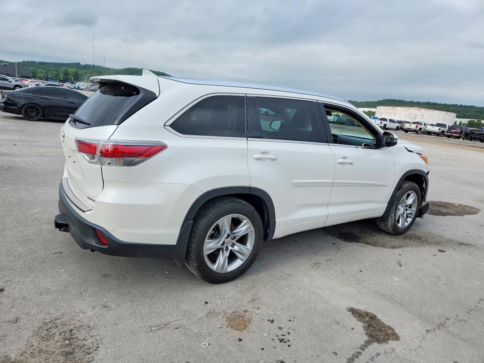 2015 Toyota Highlander VIN 5TDYKRFHXFS078712 COPART salvage auction — FRONT END, Ok - Cert Of Title-Salvage, sold $3,650 on 2026-07-15 (photo 3)