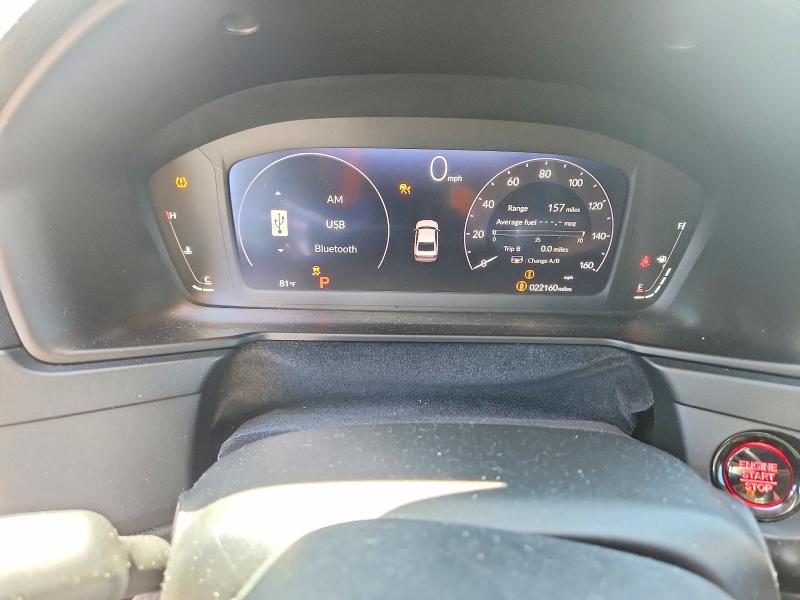 2023 Honda Accord VIN 1HGCY1F36PA002306 COPART salvage auction — VANDALISM, CA - SALVAGE CERTIFICATE, sold $9,200 on 2026-07-27 (photo 9)
