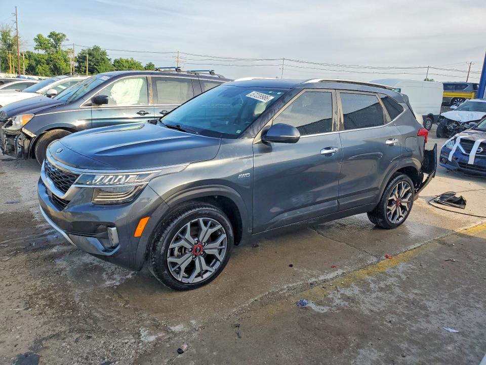 2021 Kia Seltos VIN KNDETCA25M7175016 COPART salvage auction — REAR END, Ky - Cert Of Title-Salvage, sold $3,300 on 2026-07-08 (photo 1)