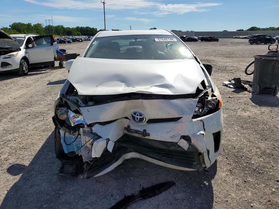 2014 Toyota Prius VIN JTDKN3DU8E0356552 COPART salvage auction — FRONT END, Ny - Mv-907A Salvage Certificate, sold $1,800 on 2026-07-20 (photo 5)