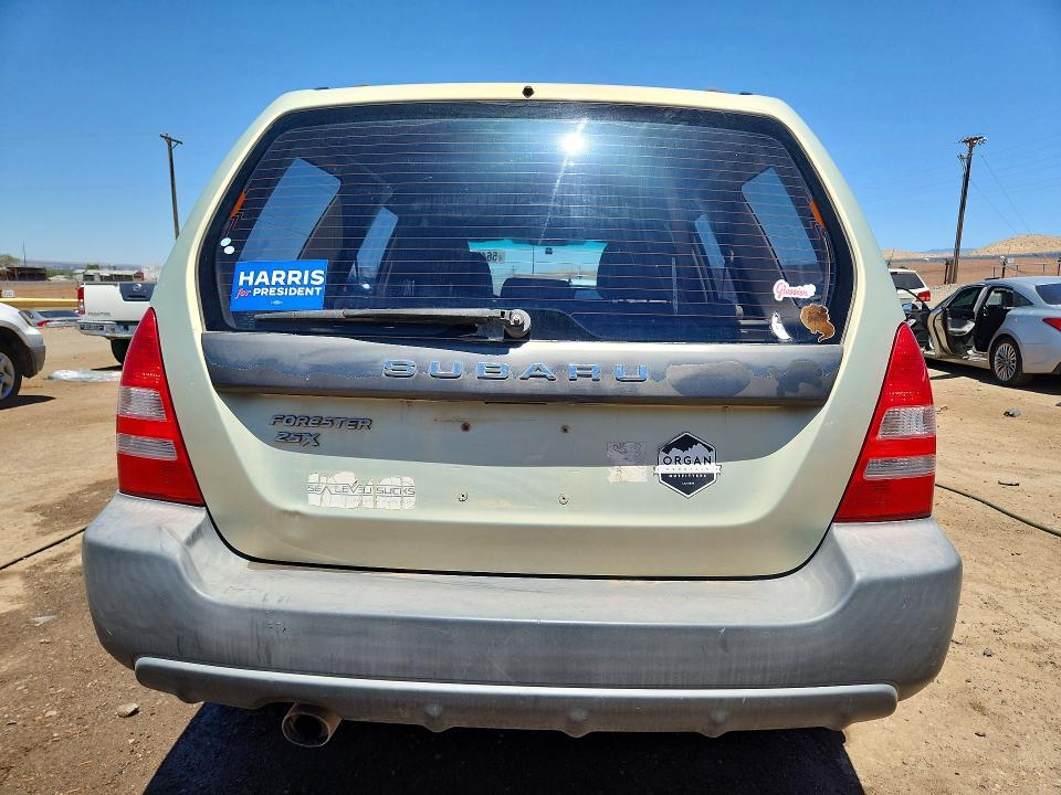 2005 Subaru Forester VIN JF1SG63655H742805 COPART salvage auction — FRONT END, Nm - Cert Of Title-Salvage, sold $325 on 2026-07-13 (photo 6)