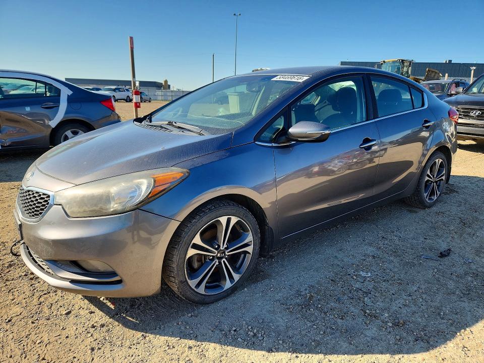 2014 Kia Forte VIN KNAFX4A80E5199303 COPART salvage auction — FRONT END, Ab - Bos - Salvage, sold $675 on 2026-07-09 (photo 1)