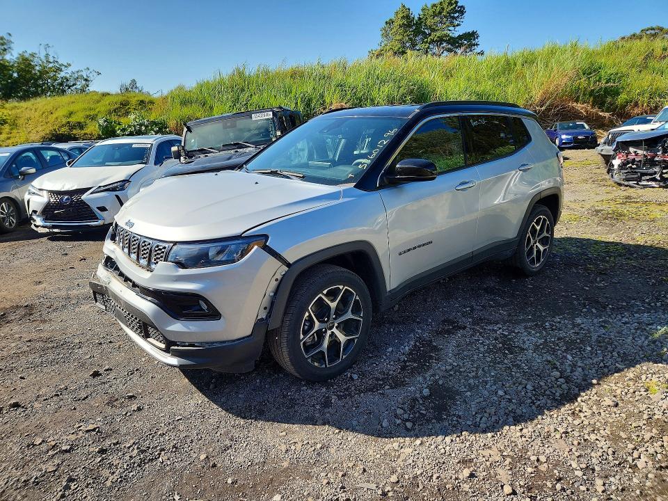 2025 Jeep Compass VIN 3C4NJDCN6ST525393 COPART salvage auction — FRONT END, Hi - Certificate Of Title, sold $7,000 on 2026-07-06 (photo 1)