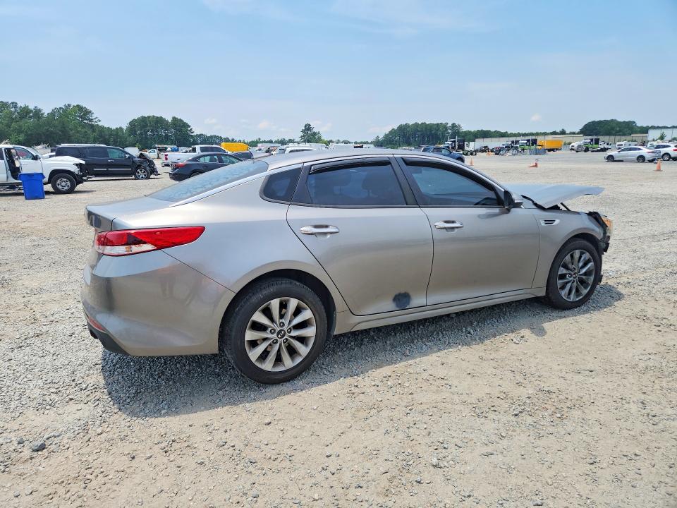 2017 Kia Optima VIN 5XXGT4L37HG126434 COPART salvage auction — FRONT END, Nc - Salvage Certificate Of Title, sold $300 on 2026-09-04 (photo 3)