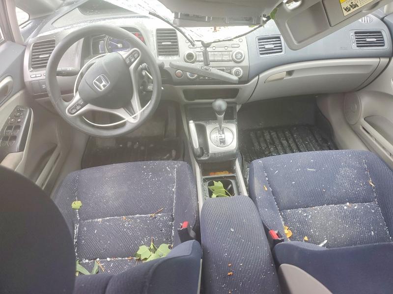 2009 Honda Civic hybrid VIN JHMFA36219S001966 COPART salvage auction — ROOF, VA - CERT OF TITLE - SALVAGE, sold $325 on 2026-07-15 (photo 8)