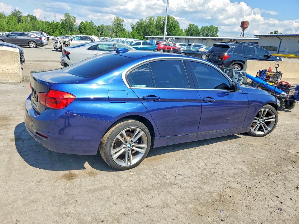 2018 BMW 3er VIN WBA8D9C55JA607653 COPART salvage auction — FRONT END, NY - MV-907A SALVAGE CERTIFICATE, sold $600 on 2026-07-21 (photo 3)