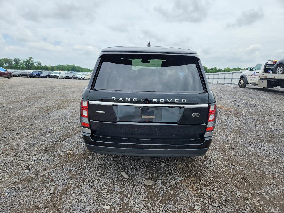 2017 Land rover RANGE ROVER VIN SALGS2FE9HA361281 COPART salvage auction — FRONT END, Va - Cert Of Title - Salvage, sold $6,100 on 2026-07-22 (photo 6)