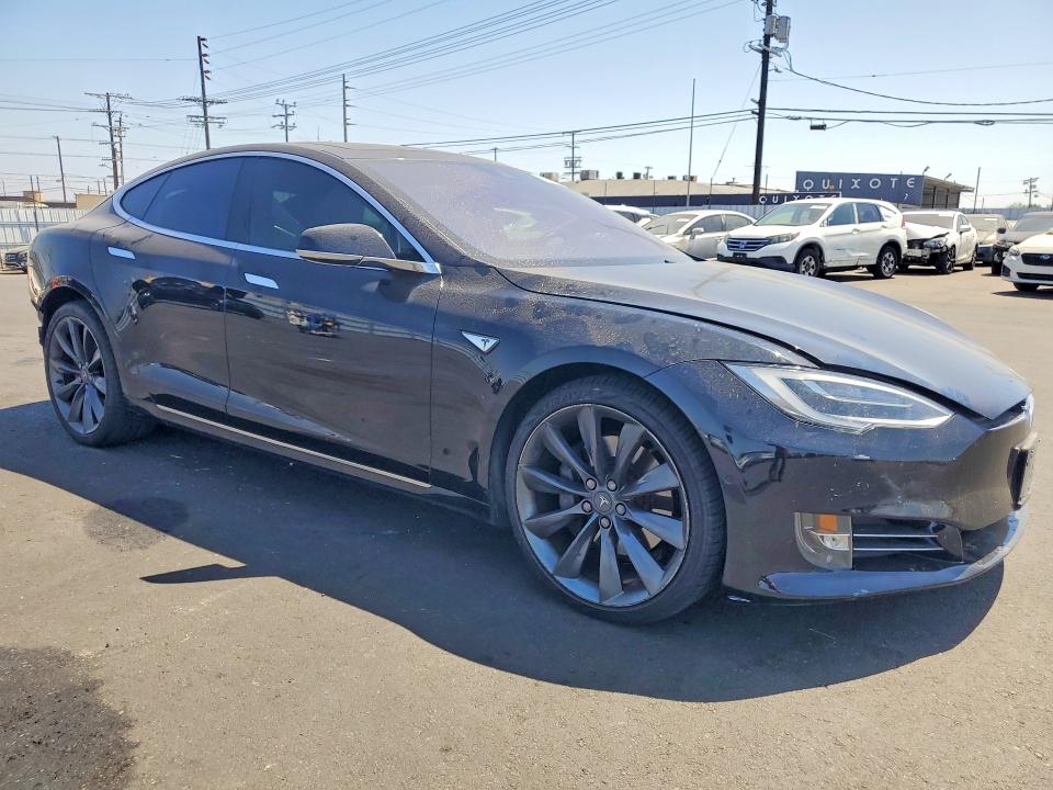 2016 Tesla Model s VIN 5YJSA1E2XGF144804 COPART salvage auction — REAR END, CA - SALVAGE CERTIFICATE, sold $5,300 on 2026-07-20 (photo 4)