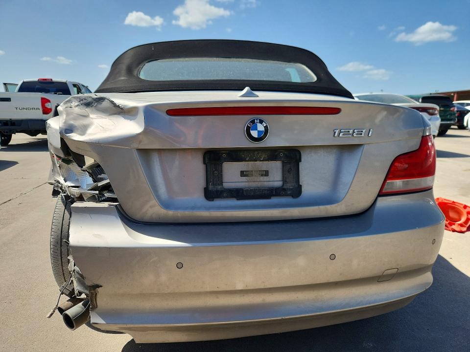 2012 BMW 1er VIN WBAUL7C56CVM83426 COPART salvage auction — REAR END, TX - SALVAGE VEHICLE TITLE, sold $600 on 2026-07-13 (photo 6)