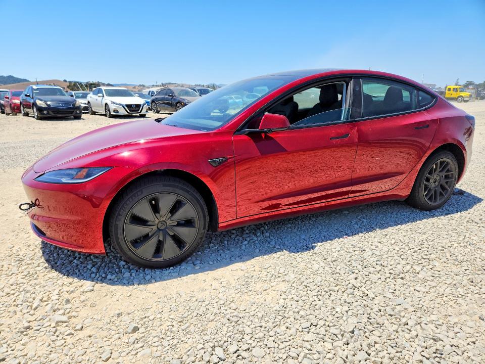 2025 Tesla Model 3 VIN 5YJ3E1EA8SF046444 COPART salvage auction — FRONT END, CA - SALVAGE CERTIFICATE, sold $14,700 on 2026-07-23 (photo 1)