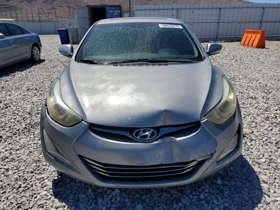 2014 Hyundai Elantra VIN KMHDH4AH0EU035381 COPART salvage auction — REAR END, Nv - Salvage Title, sold $1,000 on 2026-07-15 (photo 5)