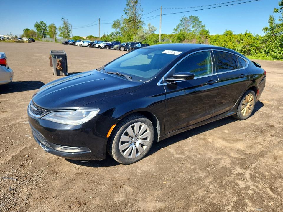 2016 Chrysler 200 VIN 1C3CCCFB9GN197749 COPART salvage auction — REAR END, Qc - Gravement Accidente, sold $350 on 2026-07-28 (photo 1)