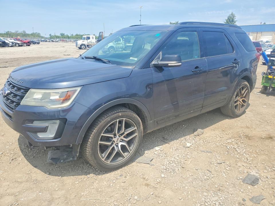 2017 Ford Explorer VIN 1FM5K8GTXHGA58033 COPART salvage auction — FRONT END, MI - CERTIFICATE OF TITLE, sold $2,950 on 2026-07-02 (photo 1)