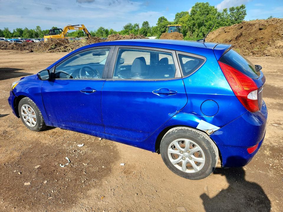 2012 Hyundai Accent VIN KMHCT5AE3CU015645 COPART salvage auction — SIDE, OH - CERT OF TITLE-SALVAGE, sold $400 on 2026-07-16 (photo 2)