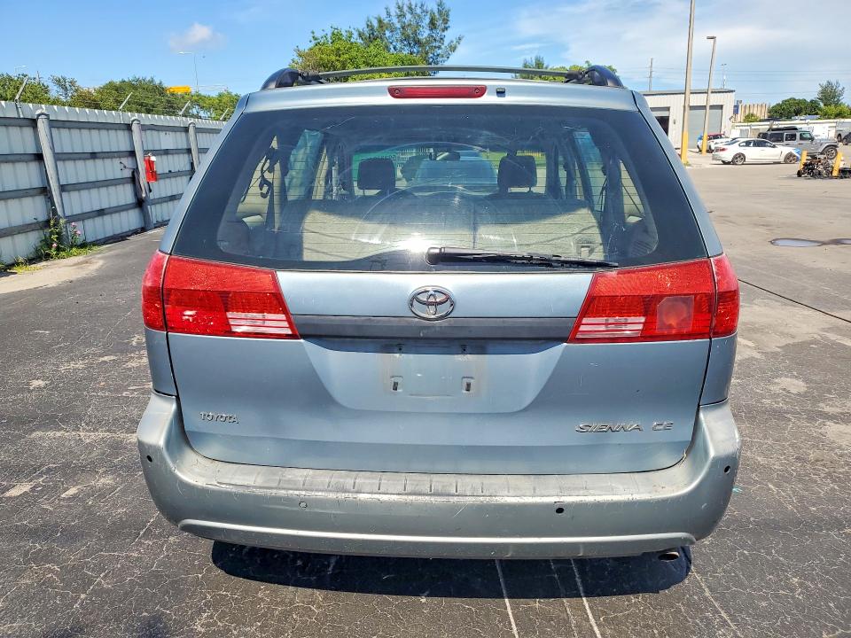 2005 Toyota Sienna VIN 5TDZA23C05S383853 COPART salvage auction — SIDE, Fl - Certificate Of Destruction, sold $500 on 2026-07-27 (photo 6)