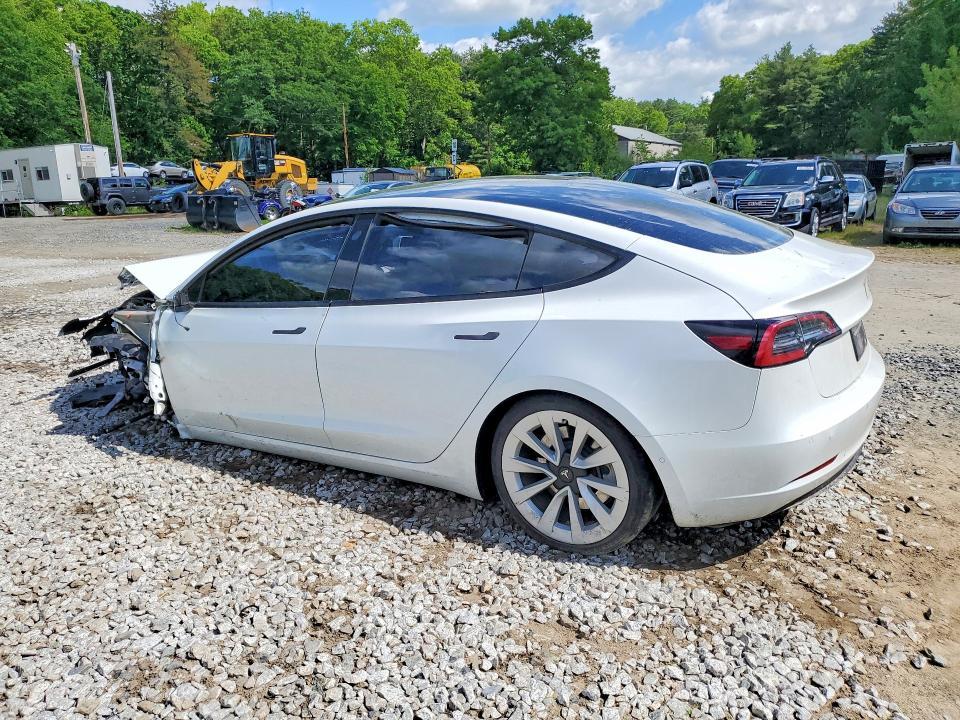 2022 Tesla Model 3 VIN 5YJ3E1EB9NF266852 COPART salvage auction — FRONT END, Ma - Cert Of Title-Salvage, sold $4,000 on 2026-07-17 (photo 2)