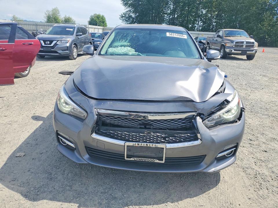2015 Infiniti Q50 VIN JN1BV7AR1FM394175 COPART salvage auction — FRONT END, Wa - Bill Of Sale, sold $1,050 on 2026-07-27 (photo 5)