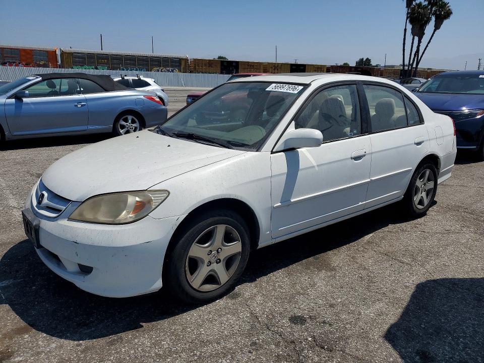 2005 Honda Civic VIN JHMES26795S000315 COPART salvage auction — FRONT END, Ca - Dis/Dlr/Exp Only Clean Title, sold $700 on 2026-07-07 (photo 1)