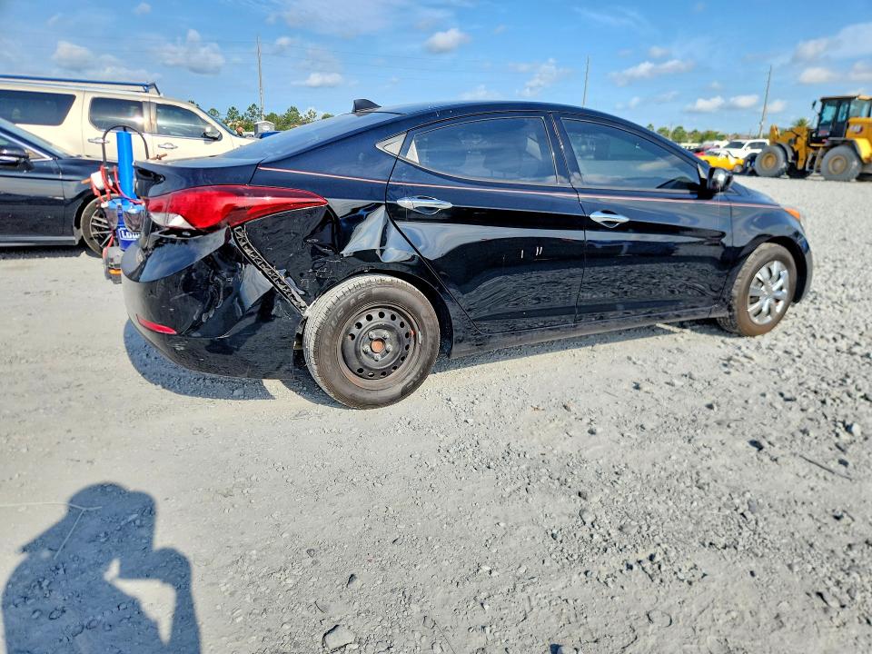 2016 Hyundai Elantra VIN KMHDH4AE4GU646183 COPART salvage auction — REAR END, Fl - Cert Of Title Slvg Rebuildable, sold $1,500 on 2026-07-17 (photo 3)