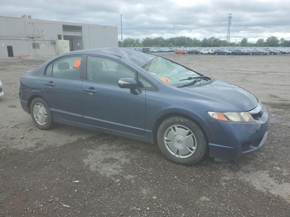 2009 Honda Civic hybrid VIN JHMFA36219S001966 COPART salvage auction — ROOF, VA - CERT OF TITLE - SALVAGE, sold $325 on 2026-07-15 (photo 4)