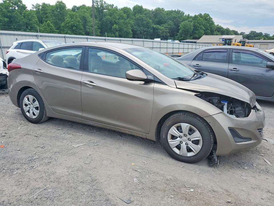 2016 Hyundai VIN 5NPDH4AE2GH771892 COPART salvage auction — FRONT END, Pa - Certificate Of Salvage, sold $1,600 on 2026-07-02 (photo 4)