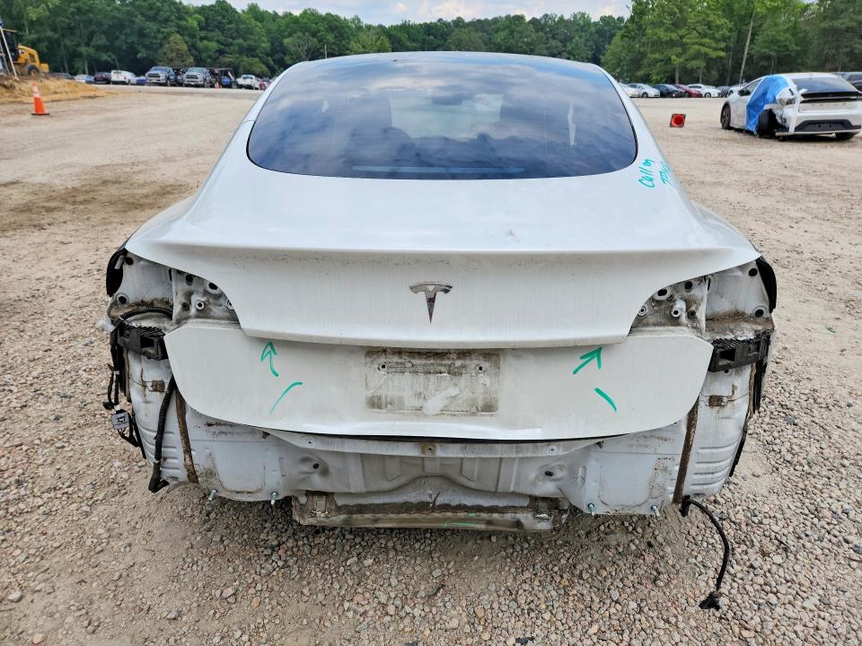 2021 Tesla Model 3 VIN 5YJ3E1EA9MF977103 COPART salvage auction — REAR END, Nc - Salvage Certificate Of Title, sold $5,100 on 2026-07-24 (photo 6)