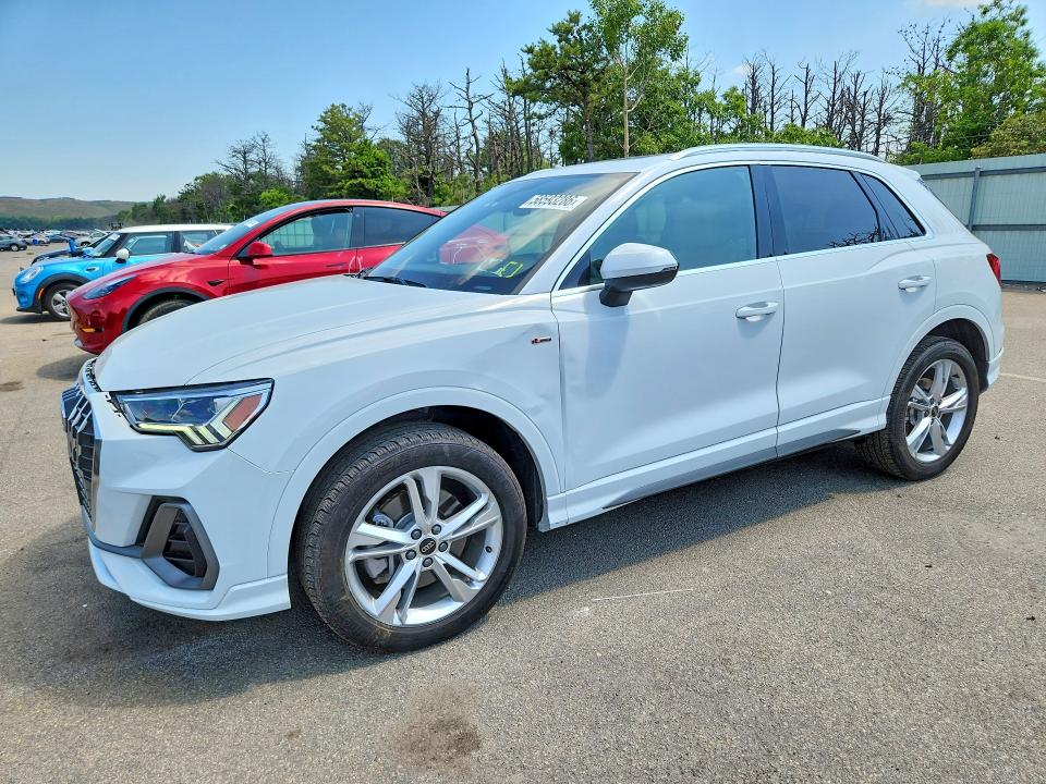 2024 Audi Q3 VIN WA1EECF39R1077090 COPART salvage auction — SIDE, Ny - Mv-907A Salvage Certificate, sold $5,200 on 2026-07-28 (photo 1)