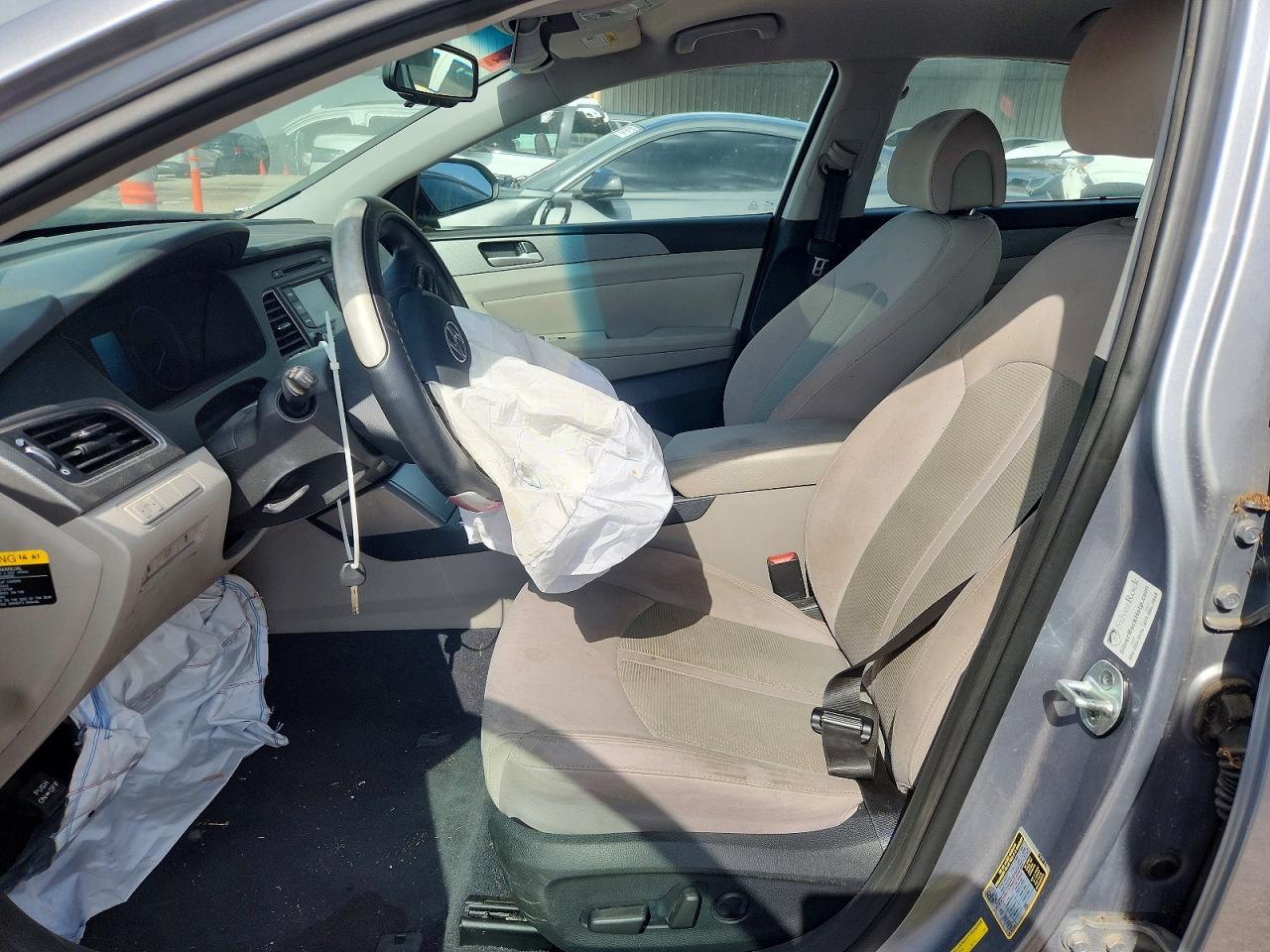2015 Hyundai Sonata VIN 5NPE24AFXFH156066 COPART salvage auction — Front End, TX - CERTIFICATE OF TITLE, sold $175 on 2026-07-09 (photo 7)