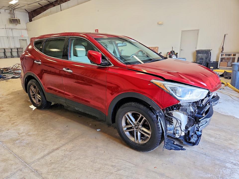 2017 Hyundai Santa fe VIN 5XYZT3LB9HG428796 COPART salvage auction — FRONT END, Tx - Certificate Of Title, sold $2,400 on 2026-07-09 (photo 4)
