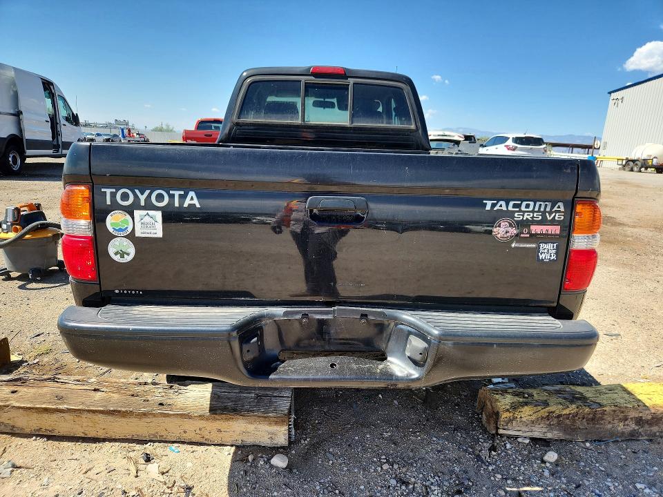 2004 Toyota Tacoma VIN 5TEWN72N04Z436351 COPART salvage auction — NORMAL WEAR, Az - Certificate Of Title, sold $6,200 on 2026-07-31 (photo 6)