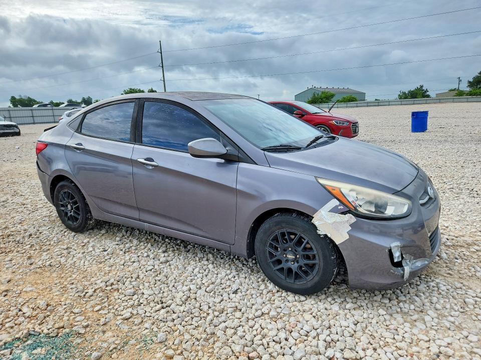 2016 Hyundai Accent VIN KMHCT4AE0GU089394 COPART salvage auction — REAR END, TX - SALVAGE VEHICLE TITLE (P), sold $1,850 on 2026-07-02 (photo 4)