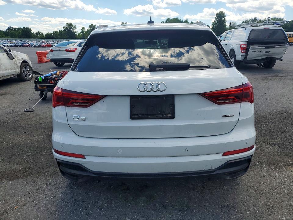 2022 Audi Q3 VIN WA1EECF39N1051602 COPART salvage auction — FRONT END, Pa - Certificate Of Salvage, sold $6,400 on 2026-07-14 (photo 6)
