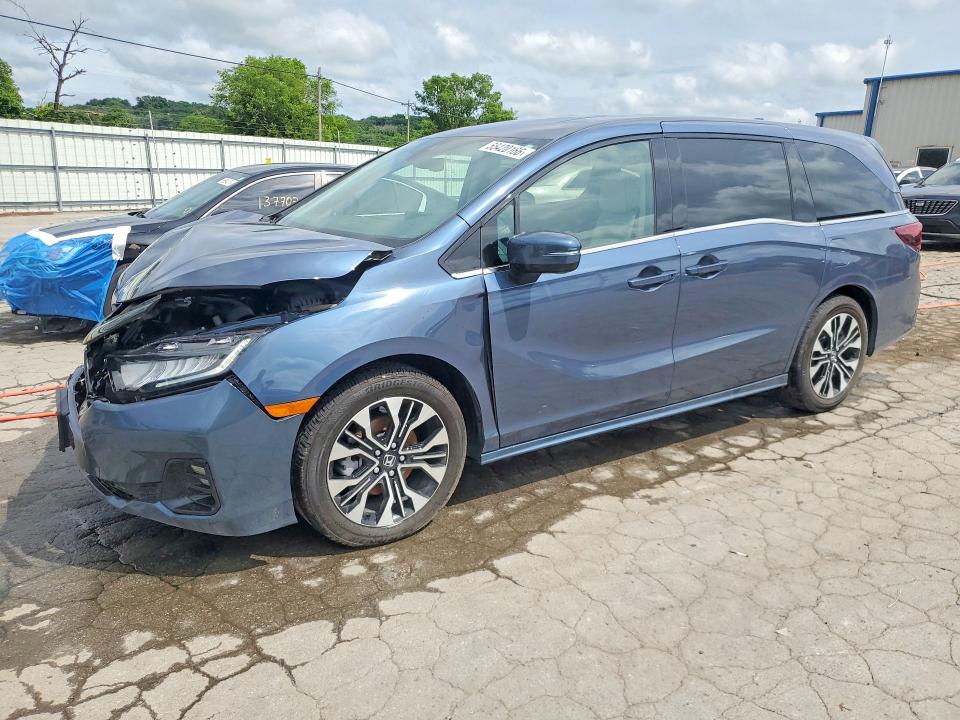 2025 Honda Odyssey VIN 5FNRL6H91SB028317 COPART salvage auction — FRONT END, Il - Salvage Certificate, sold $13,500 on 2026-07-27 (photo 1)