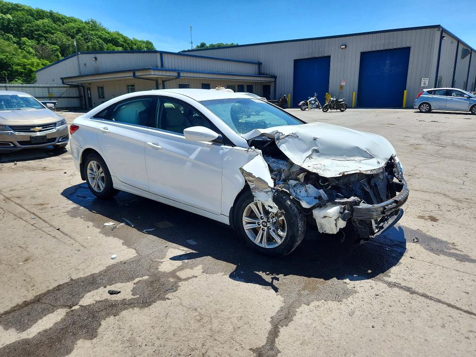 2013 Hyundai Sonata VIN 5NPEB4AC7DH658262 COPART salvage auction — FRONT END, PA - CERTIFICATE OF SALVAGE, sold $450 on 2026-07-02 (photo 4)
