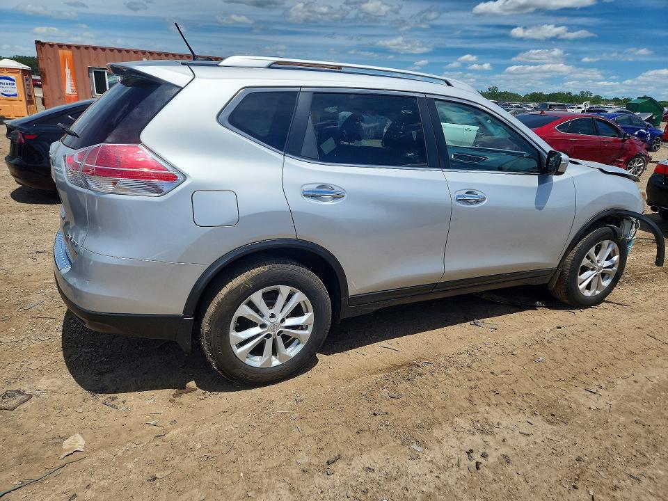 2015 Nissan Rogue VIN KNMAT2MV8FP538782 COPART salvage auction — FRONT END, Il - Salvage Certificate, sold $675 on 2026-07-30 (photo 3)