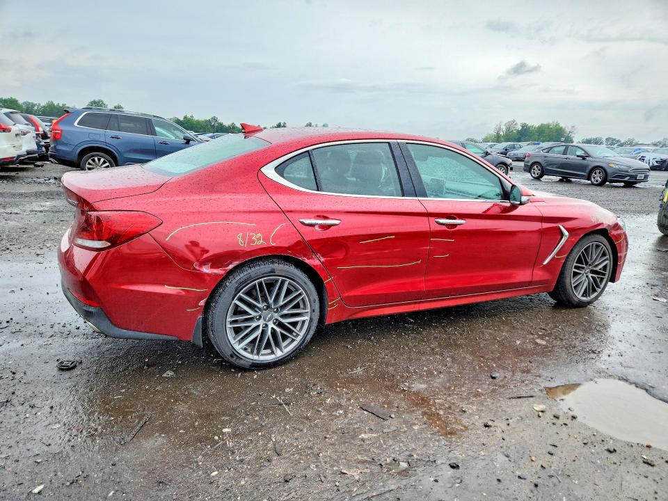 2019 Genesis G70 VIN KMTG64LA5KU038314 COPART salvage auction — FRONT END, Va - Cert Of Title - Salvage, sold $3,750 on 2026-07-08 (photo 3)