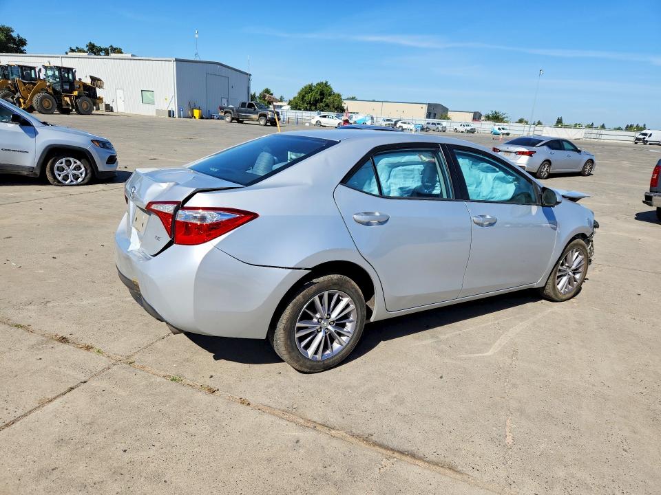 2015 Toyota Corolla VIN 5YFBURHE4FP188909 COPART salvage auction — FRONT END, Ca - Salvage Certificate, sold $625 on 2026-07-13 (photo 3)