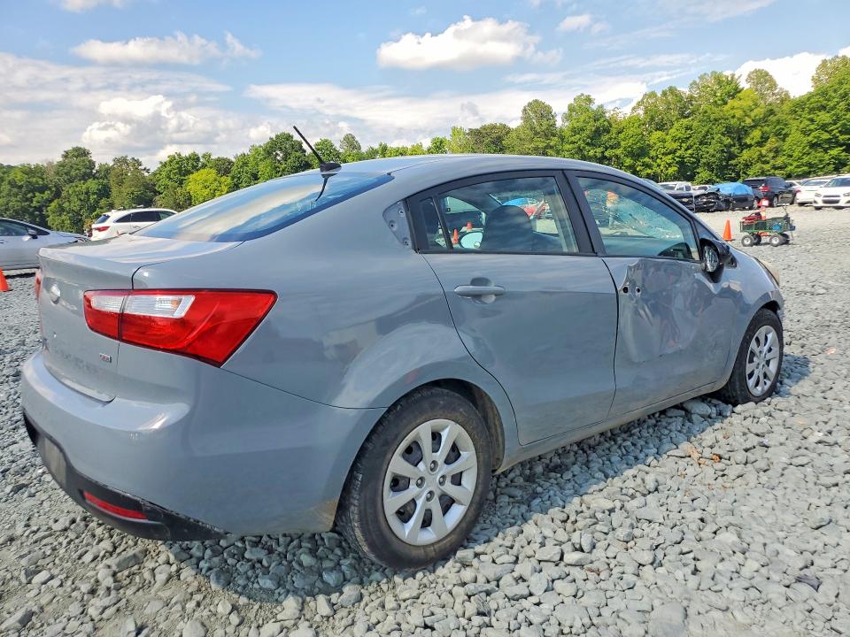 2013 Kia Rio VIN KNADM4A37D6230950 COPART salvage auction — FRONT END, NC - SALVAGE CERTIFICATE OF TITLE, sold $175 on 2026-07-29 (photo 3)