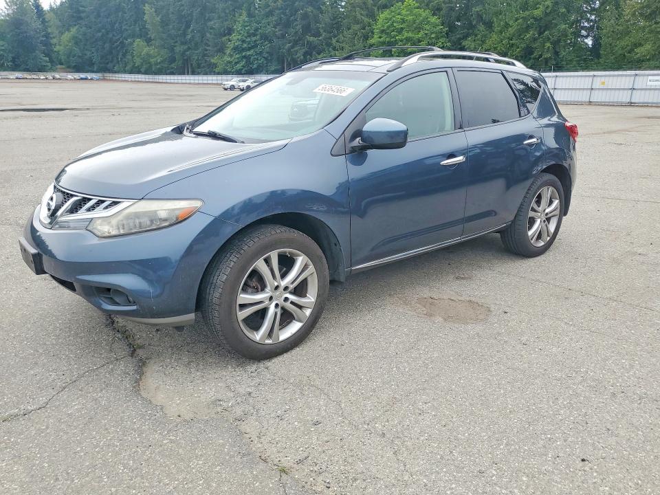 2011 Nissan Murano VIN JN8AZ1MW2BW172033 COPART salvage auction — REAR END, Wa - Bill Of Sale, sold $1,550 on 2026-07-06 (photo 1)