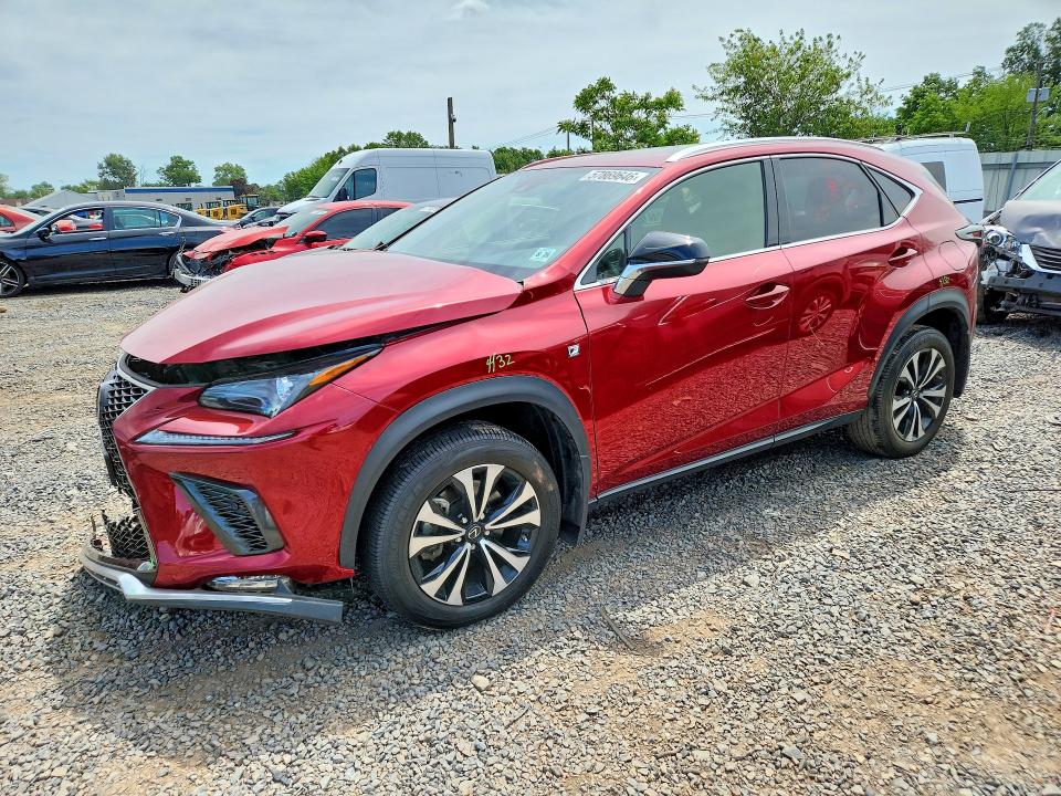 2021 Lexus VIN JTJSARDZ5M2259691 COPART salvage auction — FRONT END, NJ - CERT OF TITLE-SALVAGE, sold $3,200 on 2026-07-24 (photo 1)
