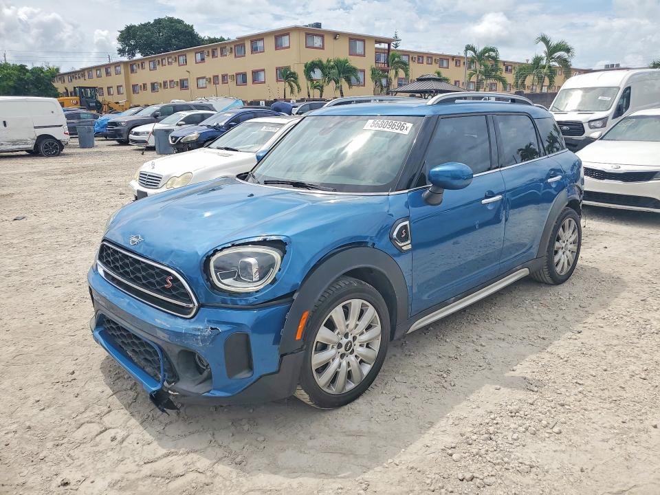 2021 Mini Cooper VIN WMZ53BR09M3M77316 COPART salvage auction — FRONT END, Fl - Cert Of Title Slvg Rebuildable, sold $3,650 on 2026-07-10 (photo 1)
