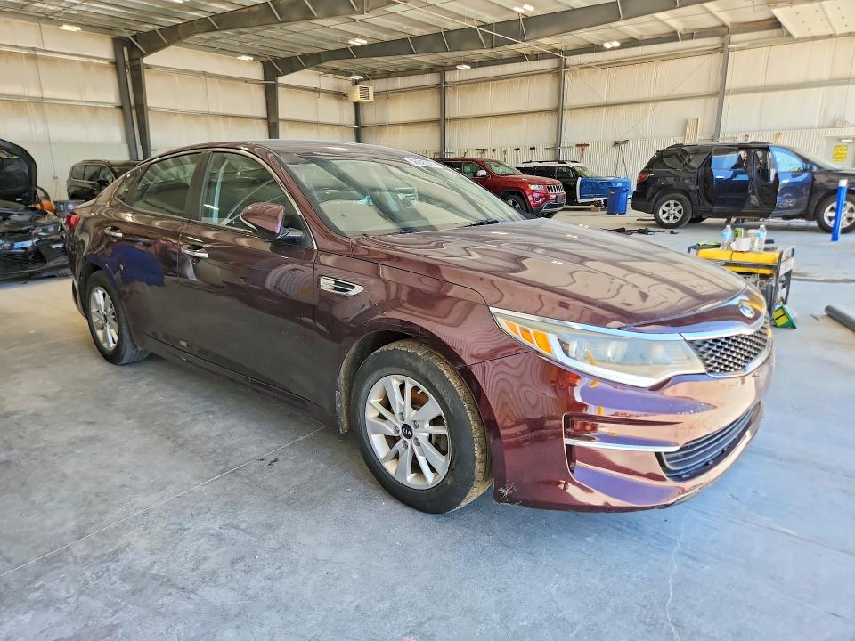 2016 Kia Optima VIN 5XXGT4L34GG084738 COPART salvage auction — FRONT END, Ne - Cert Of Title-Salvage, sold $975 on 2026-07-07 (photo 4)