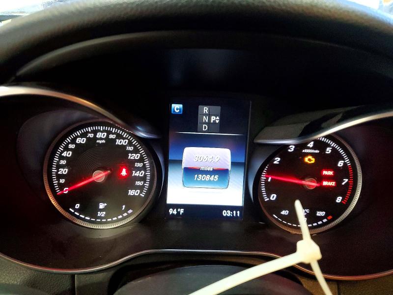 2016 Mercedes-benz C-klasse VIN WDDWF4JB4GR138782 COPART salvage auction — FRONT END, Tx - Salvage Vehicle Title, sold $1,750 on 2026-08-10 (photo 9)
