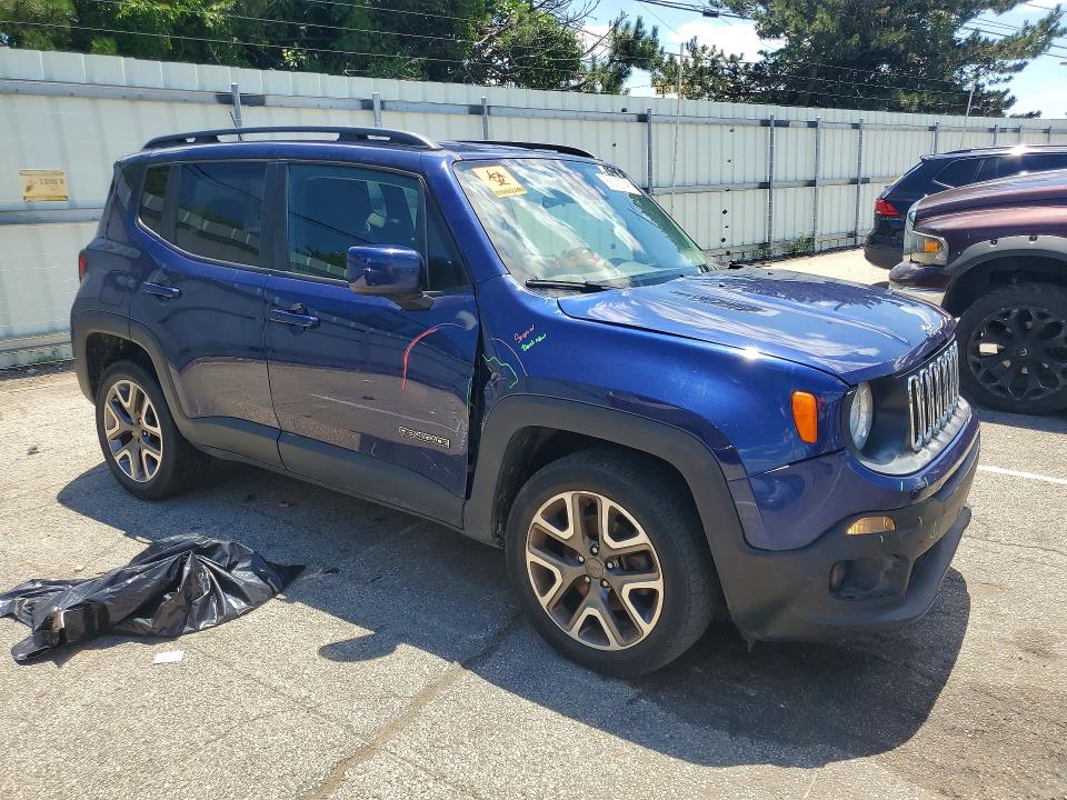 2017 Jeep Renegade VIN ZACCJBBB9HPF56415 COPART salvage auction — FRONT END, Oh - Cert Of Title-Salvage, sold $100 on 2026-07-24 (photo 4)