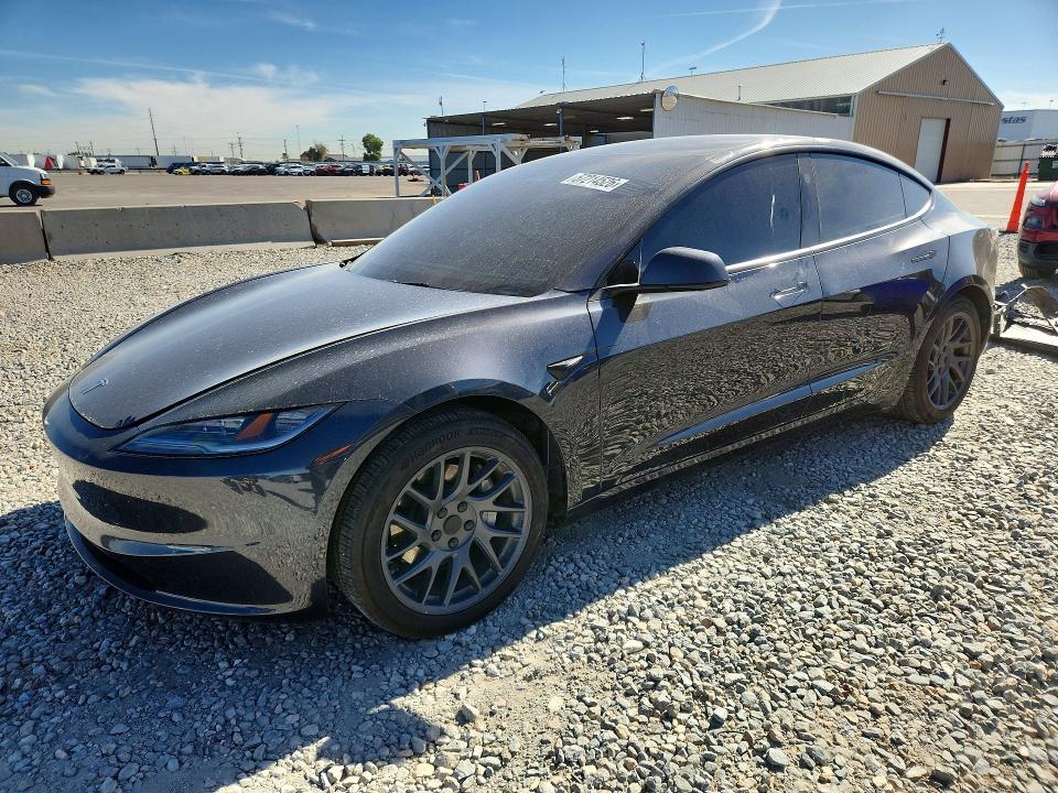 2025 Tesla Model 3 VIN 5YJ3E1EB3SF051219 COPART salvage auction — UNDERCARRIAGE, Co - Public - Salvage Title, sold $11,500 on 2026-07-16 (photo 1)