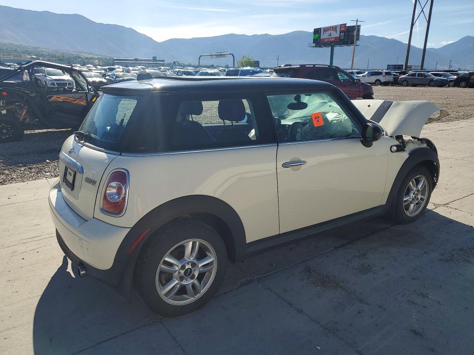 2012 Mini Cooper VIN WMWSU3C54CT367568 COPART salvage auction — FRONT END, Ut - Salvage Certificate, sold $350 on 2026-07-20 (photo 3)