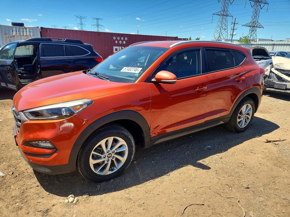 2016 Hyundai VIN KM8J3CA2XGU176615 COPART salvage auction — SIDE, Il - Salvage Certificate, sold $4,200 on 2026-07-23 (photo 1)