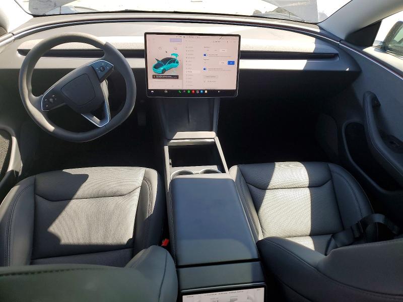 2025 Tesla Model 3 VIN 5YJ3E1EA1SF079236 COPART salvage auction — FRONT END, Ca - Salvage Certificate, sold $13,300 on 2026-07-14 (photo 8)